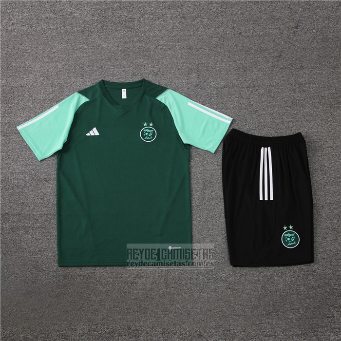 Chandal del Argelia Manga Corta 2023-2024 Verde - Pantalon Corto